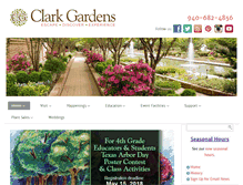 Tablet Screenshot of clarkgardens.org